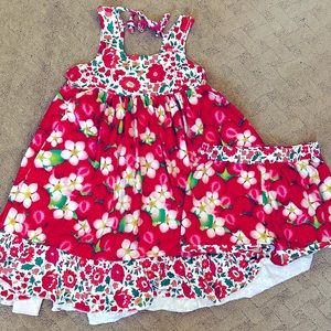 Strawberry boutique tunic set, size 8